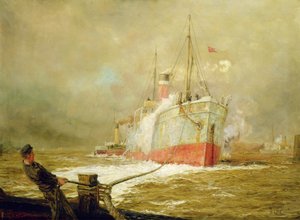 Docking af et fragtskib
